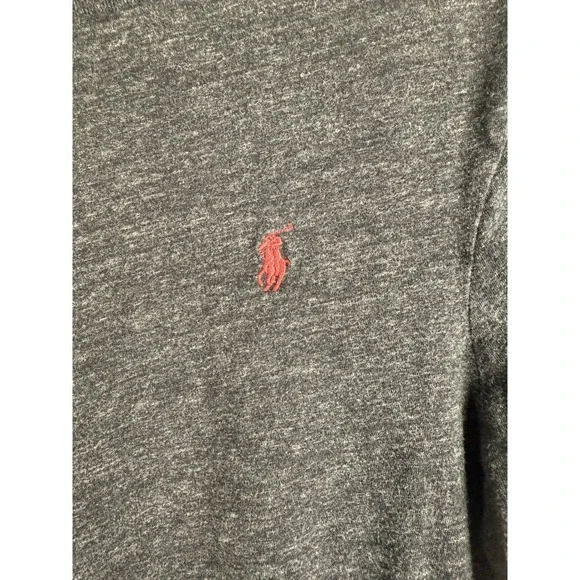 Polo Ralph Lauren Long Sleeve T-Shirt Soft‎ Cotton Casual Charcoal Mens Size S - Picture 3 of 3
